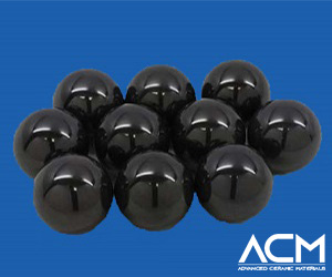 A relevant stock photo of silicon carbide ball in a typical setting.