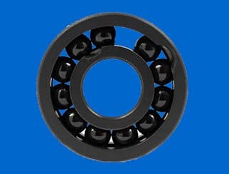 A relevant stock photo of silicon carbide bearings in a typical setting.