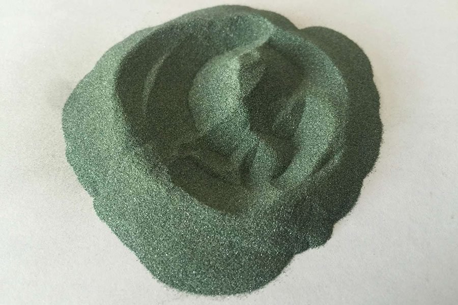 Illustrative example of silicon carbide blasting