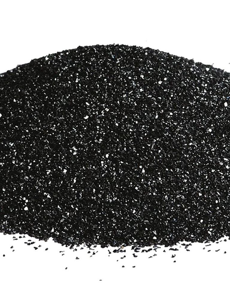 Illustrative example of silicon carbide blasting