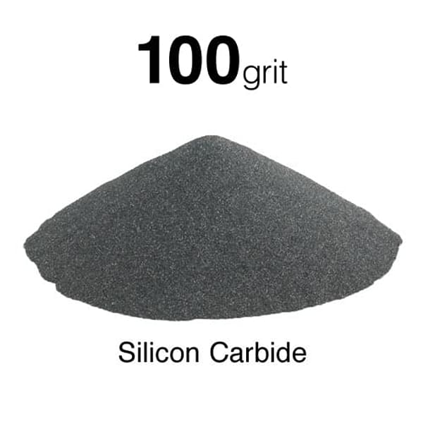 A relevant stock photo of silicon carbide for sandblasting in a typical setting.