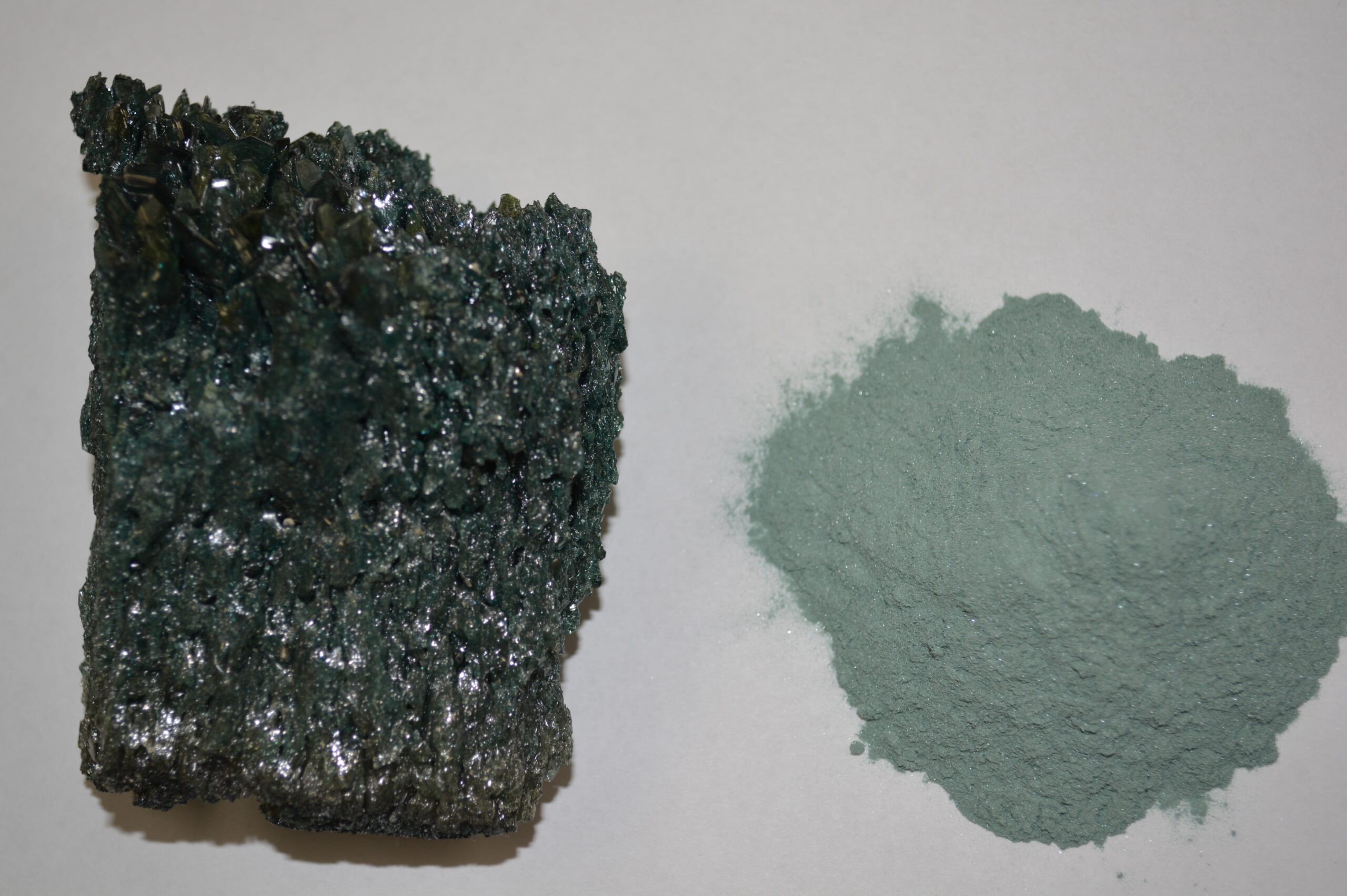A relevant stock photo of silicon carbide green in a typical setting.