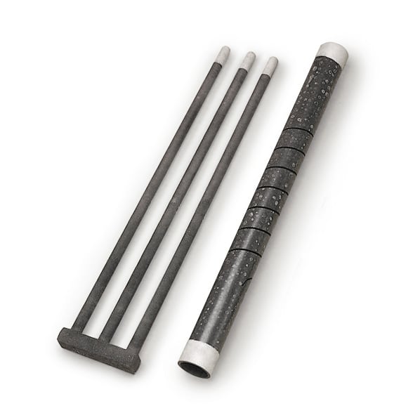 A relevant stock photo of silicon carbide heating elements in a typical setting.