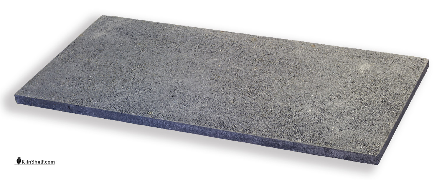 A relevant stock photo of silicon carbide kiln shelves in a typical setting.