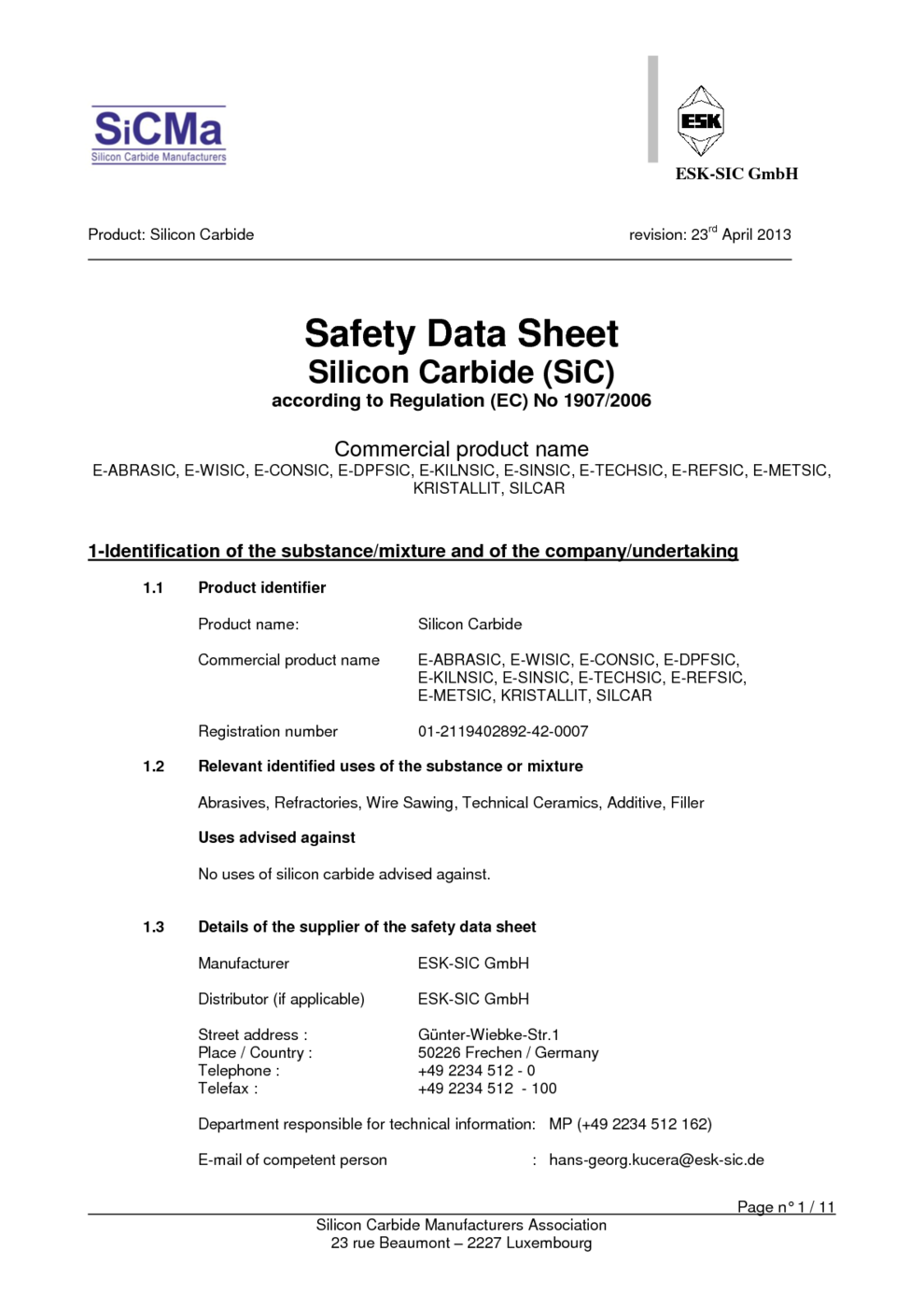 A relevant stock photo of silicon carbide msds in a typical setting.