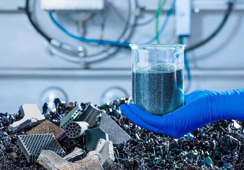 A relevant stock photo of silicon carbide recycling in a typical setting.