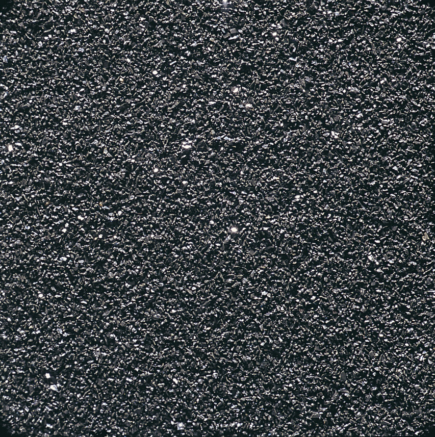 Illustrative example of silicon carbide sandblasting