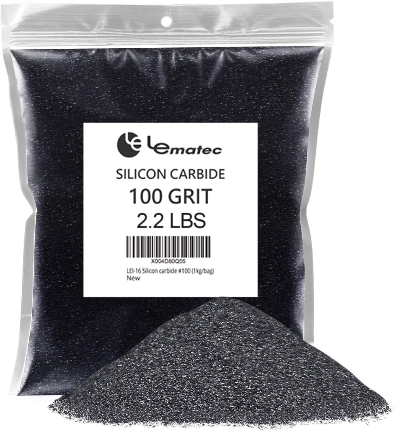 Illustrative example of silicon carbide sandblasting media from Google Search