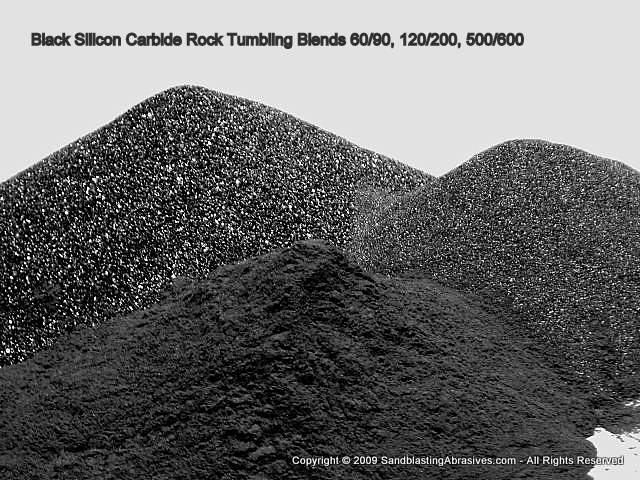 Illustrative example of silicon carbide sandblasting media from Google Search