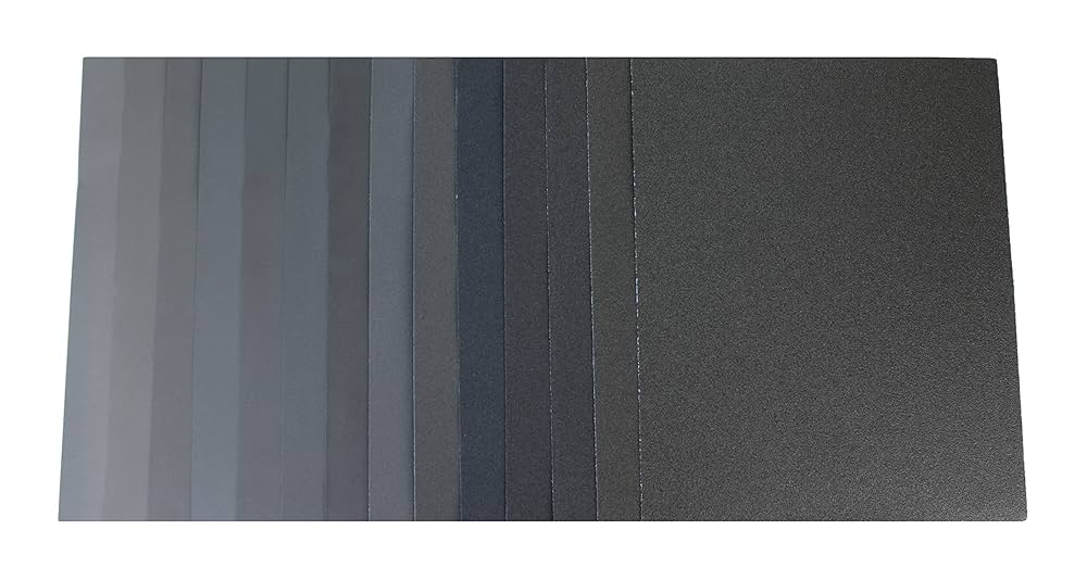 Illustrative example of silicon carbide sandpaper for aluminum from Google Search
