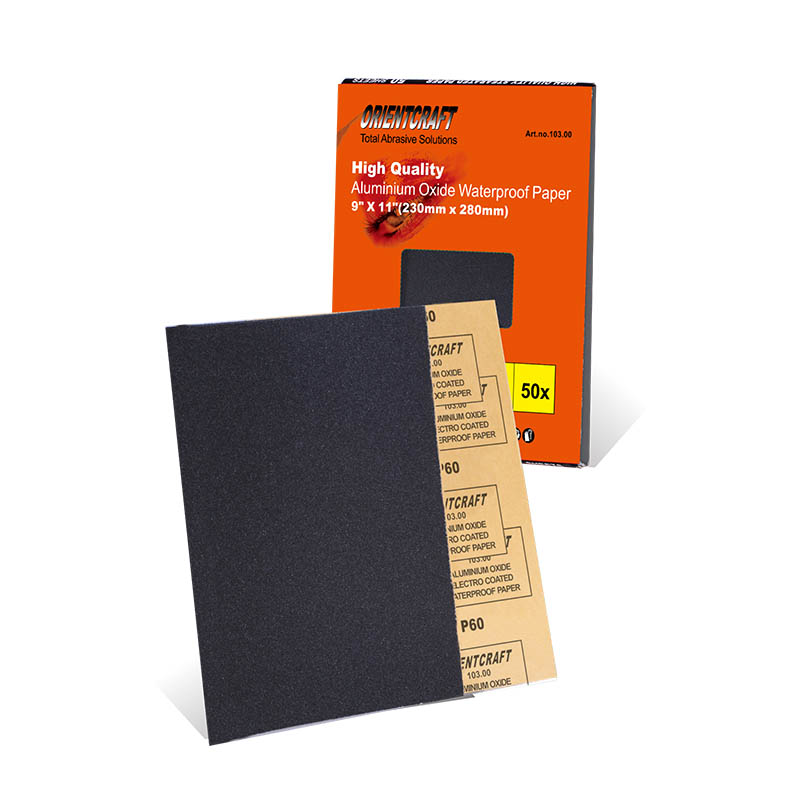 Illustrative example of silicon carbide sandpaper for aluminum from Google Search