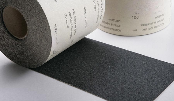 Illustrative example of silicon carbide sandpaper for metal from Google Search