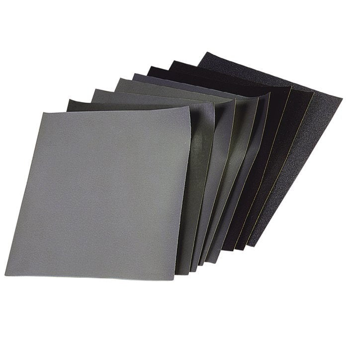 A relevant stock photo of silicon carbide sandpaper for plastic in a typical setting.