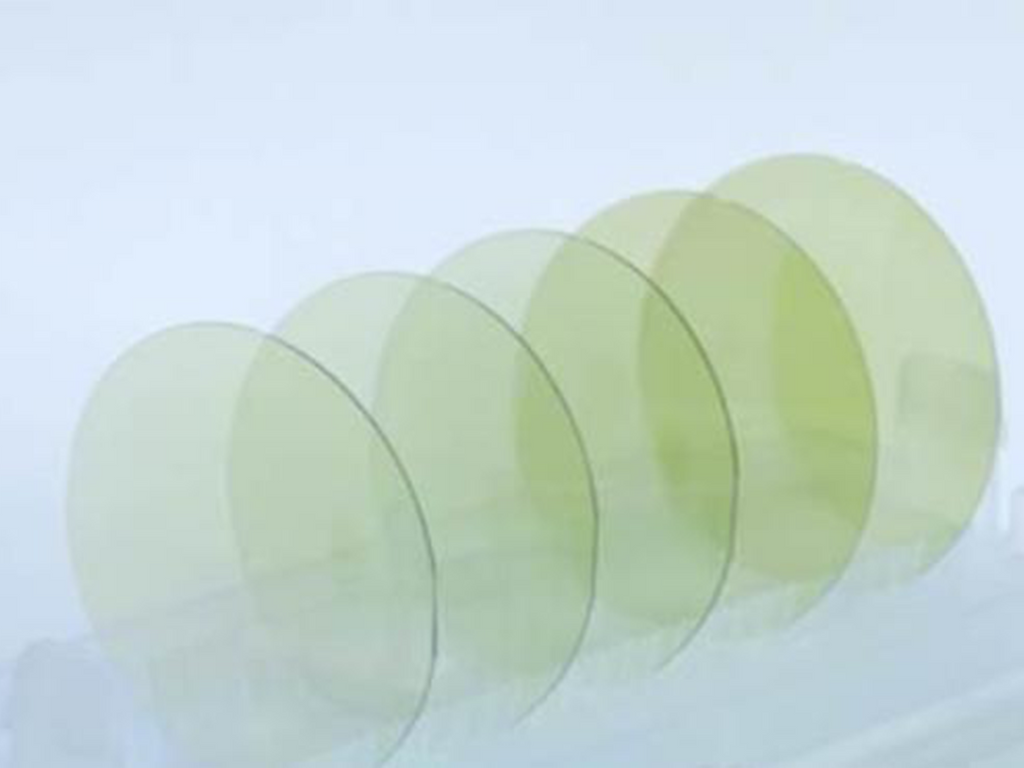 A relevant stock photo of silicon carbide wafers in a typical setting.