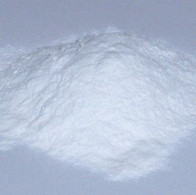 A relevant stock photo of white aluminum oxide sand in a typical setting.