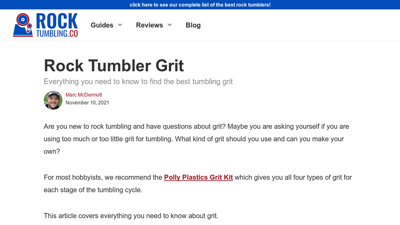 Rock Tumbler Grit - Everything You Need to Know About Tumbling Grit