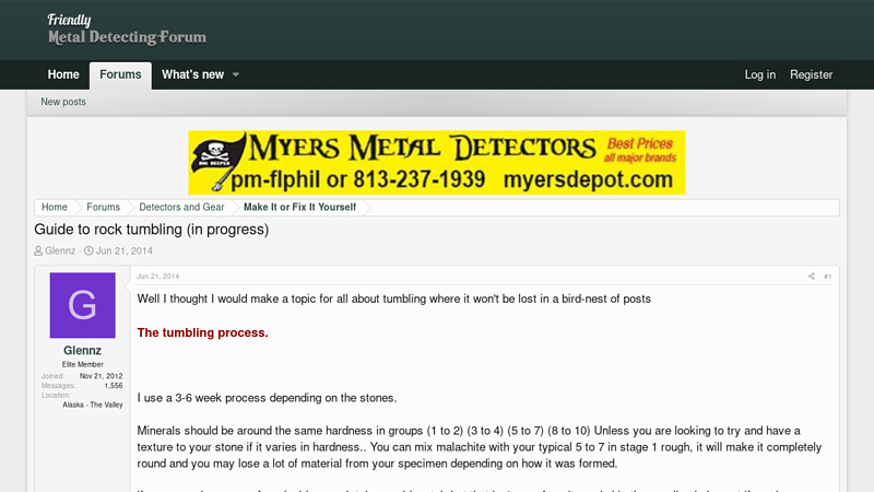 Guide to rock tumbling (in progress) - Friendly Metal Detecting Forum