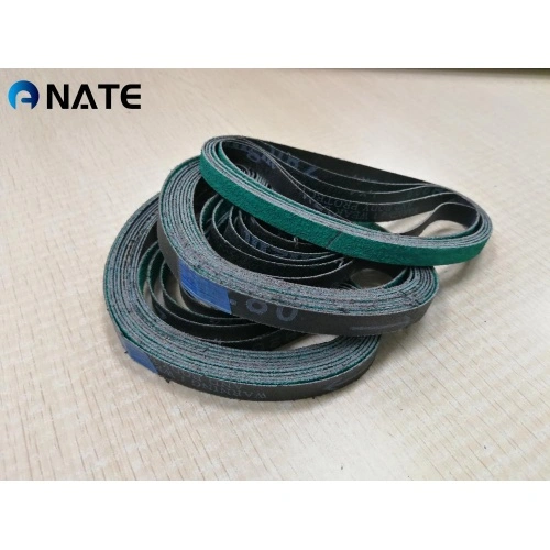 A relevant stock photo of zirconium corundum abrasive belt factory in a typical setting.